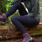 女生 Active Base 搖粒絨緊身褲 - MTN Goat Ultralight