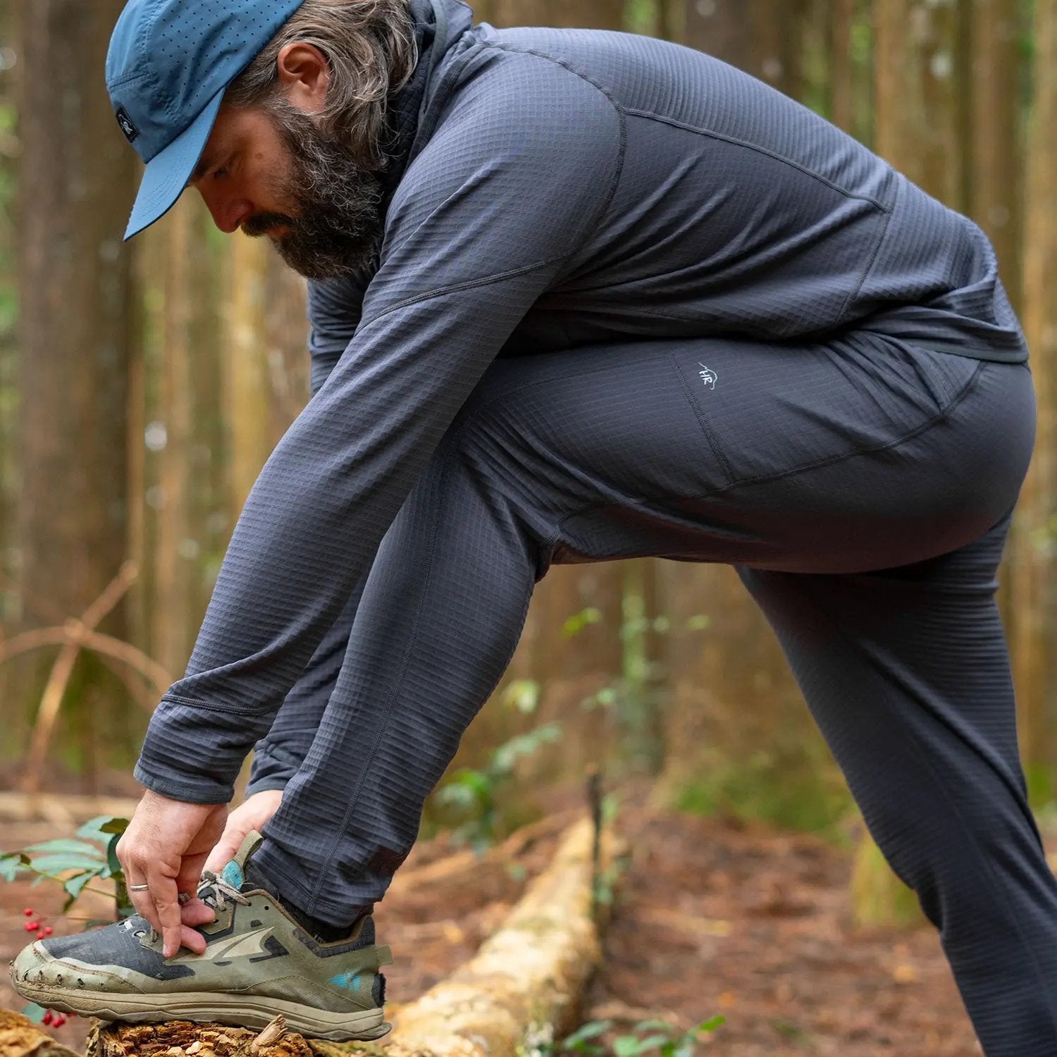 男生 Active Base 搖粒絨緊身褲 - MTN Goat Ultralight