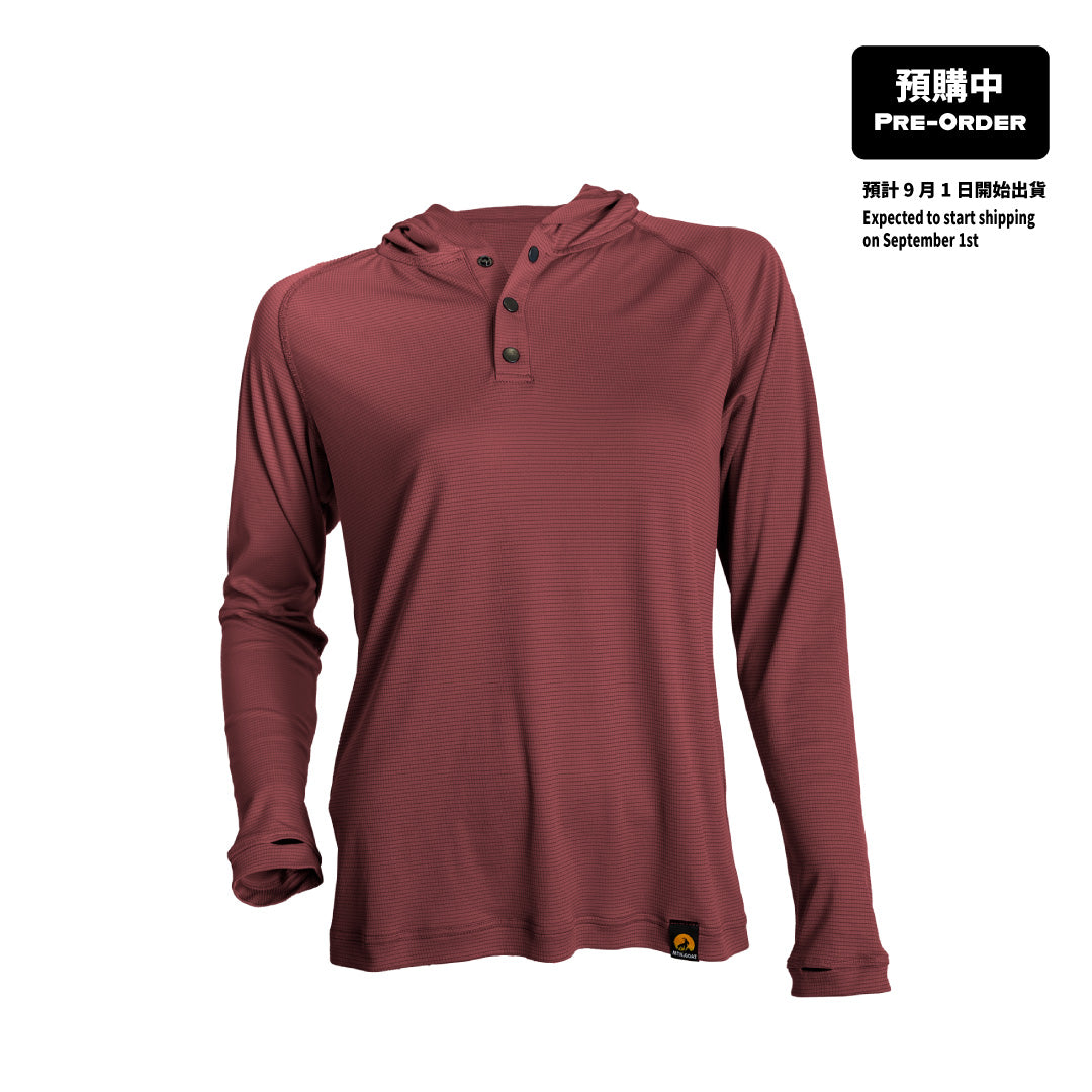 Red Ridgeline Sun Hoodie