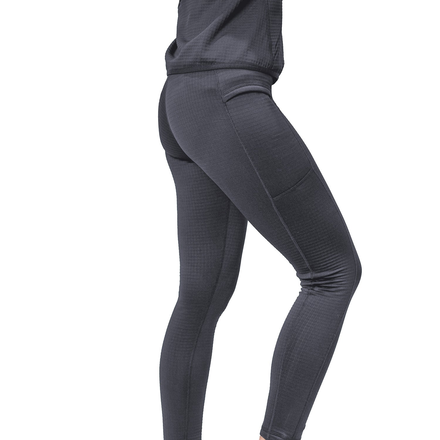 女生 Active Base 搖粒絨緊身褲 - MTN Goat Ultralight